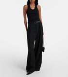 Wardrobe.NYC Ribbed-knit cotton jersey tank top