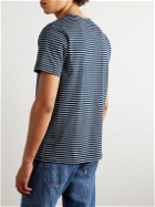 A.P.C. - Aymeric Striped Organic Cotton-Jersey T-Shirt - Blue