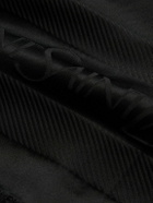 SAINT LAURENT - Logo-Jacquard Silk-Satin Scarf