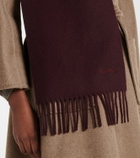 Max Mara Fringed wool scarf