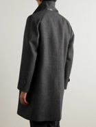 TOM FORD - Checked Virgin Wool and Cashmere-Blend Coat - Gray