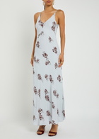 Day Birger ET Mikkelsen Peach Floral-print Crepe Maxi Slip Dress Multicoloured 1