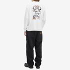 Brain Dead Men's Cosmic Debris Long Sleeve T-Shirt in White