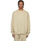 Essentials SSENSE Exclusive Beige Pullover Crewneck Sweatshirt