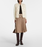 Moncler Down-paneled cotton cardigan