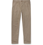 Engineered Garments - Andover Tapered Houndstooth Woven Trousers - Brown