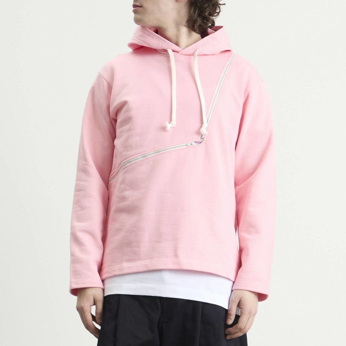 Comme des Garçons SHIRT Men's Cotton Hoodie in Pink