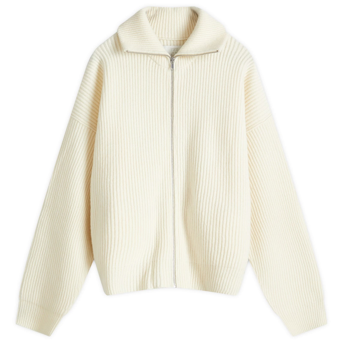 66° North Men's Vonarstraeti Zip Cardigan in Off White