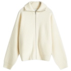 66° North Men's Vonarstraeti Zip Cardigan in Off White