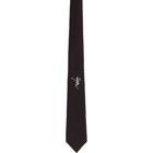 Alexander McQueen Black and Silver CR Place Dancing Tie