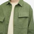JW Anderson Men's Patchwork Overshirt in Dark Green