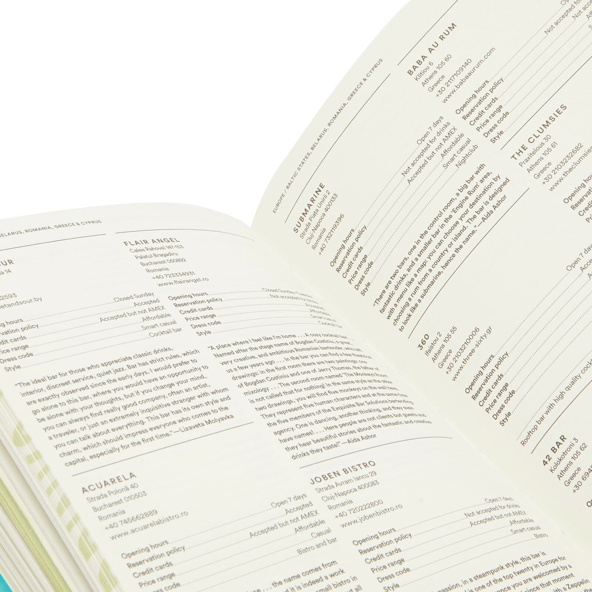 Phaidon Where Bartenders Drink in Adrienne Stillman 