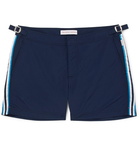 Orlebar Brown - Setter Short-Length Grosgrain-Trimmed Swim Shorts - Men - Navy