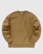 Carhartt Wip American Script Sweat Brown - Mens - Sweatshirts