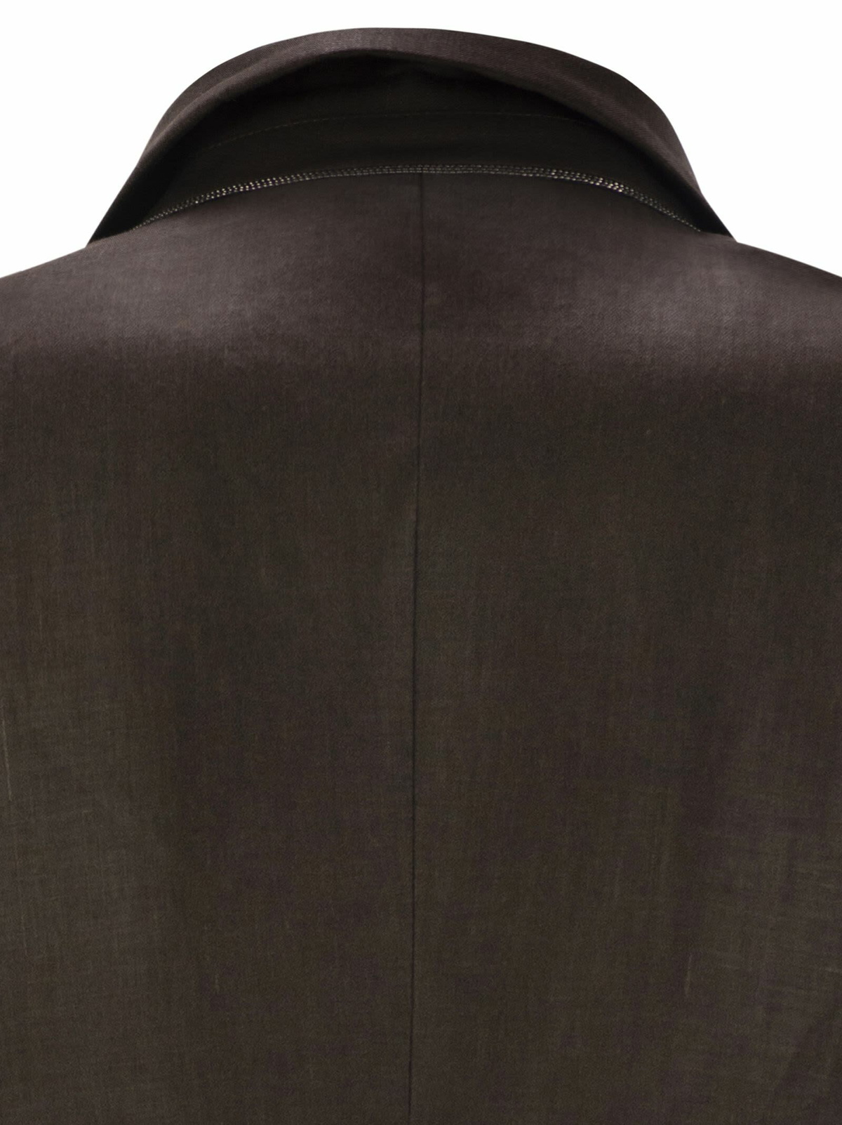 スーツ BRUNELLO CUCINELLI Shiny linen twill jacket with necklace Brunello Cucinelli Shiny Linen Twill Jacket With Necklace