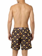 MC2 Saint Barth Man Lightweight Fabric Swim-shorts Lighting With Cryptopuppets Aperitif Print | Cryptopuppets Special Edition