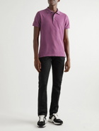 TOM FORD - Slim-Fit Garment-Dyed Cotton-Piqué Polo Shirt - Purple