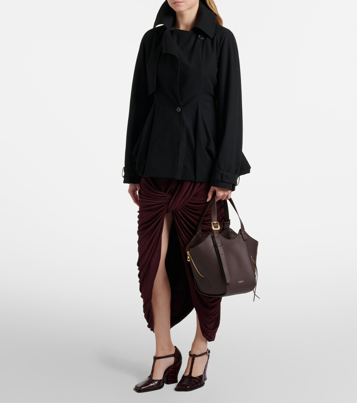 Loewe Hammock Flip Medium leather tote bag