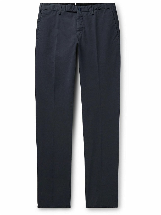 Photo: Incotex - Venezia 1951 Slim-Fit Cotton-Blend Twill Trousers - Blue