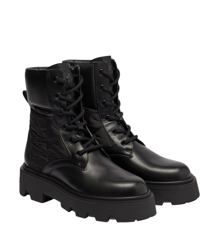 Photo: Moncler Aurea leather ankle boots