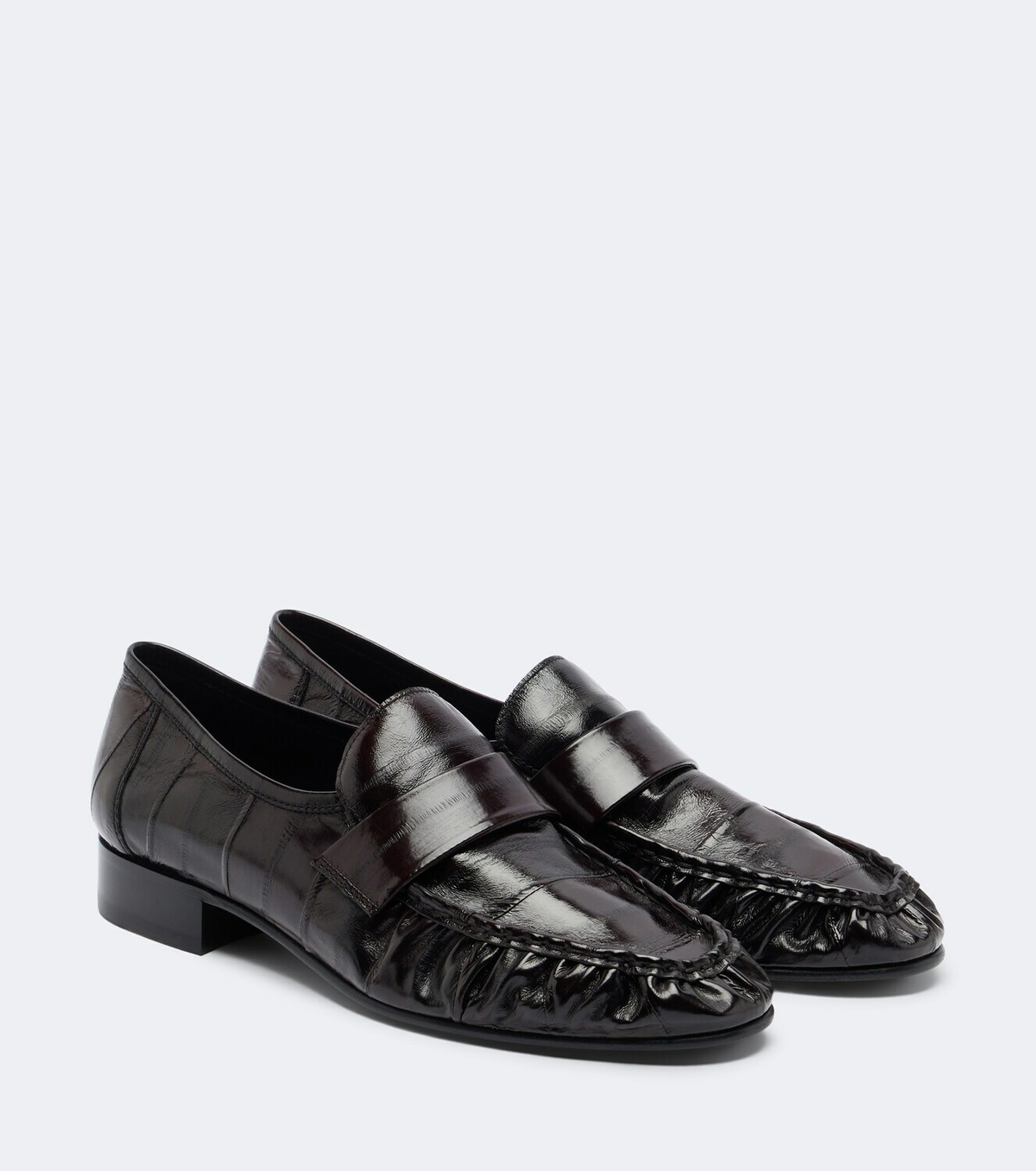The Row Soft eel leather loafers
