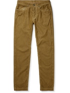 MASSIMO ALBA - Slim-Fit Watercolour-Dyed Cotton-Corduroy Trousers - Neutrals - UK/US 30