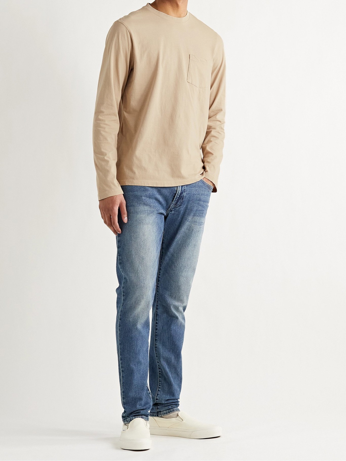 CLUB MONACO - Williams Cotton-Jersey T-Shirt - Neutrals - XS Club