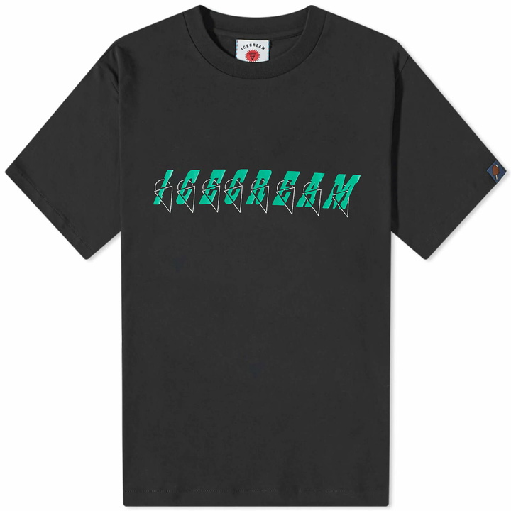 Photo: ICECREAM Men's Italic T-Shirt in Black