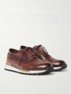 Berluti - Fast Track Leather Sneakers - Brown