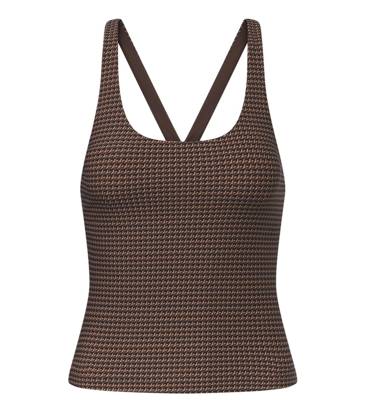 Photo: The Upside Zinnia Lenny houndstooth tank top
