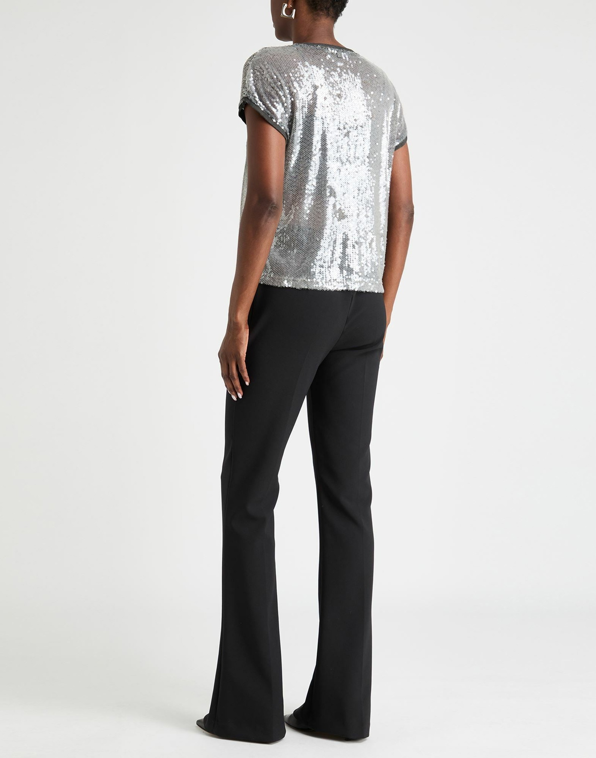 Manila Grace Womens Top in Grey