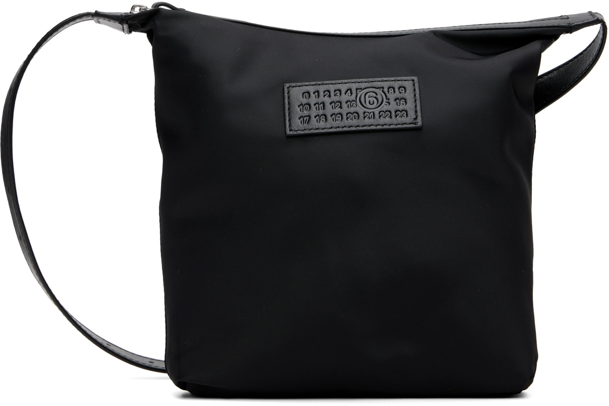 MM6 Maison Margiela Black Numeric Vertical Crossbody Bag