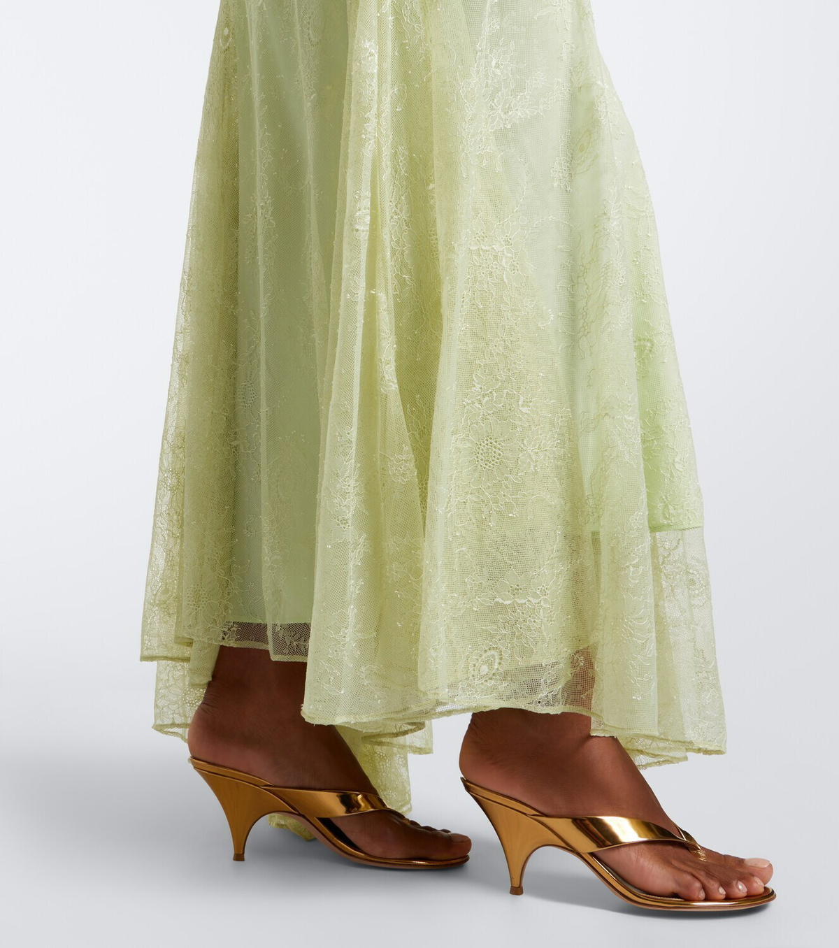De La Vali Calima lace maxi dress