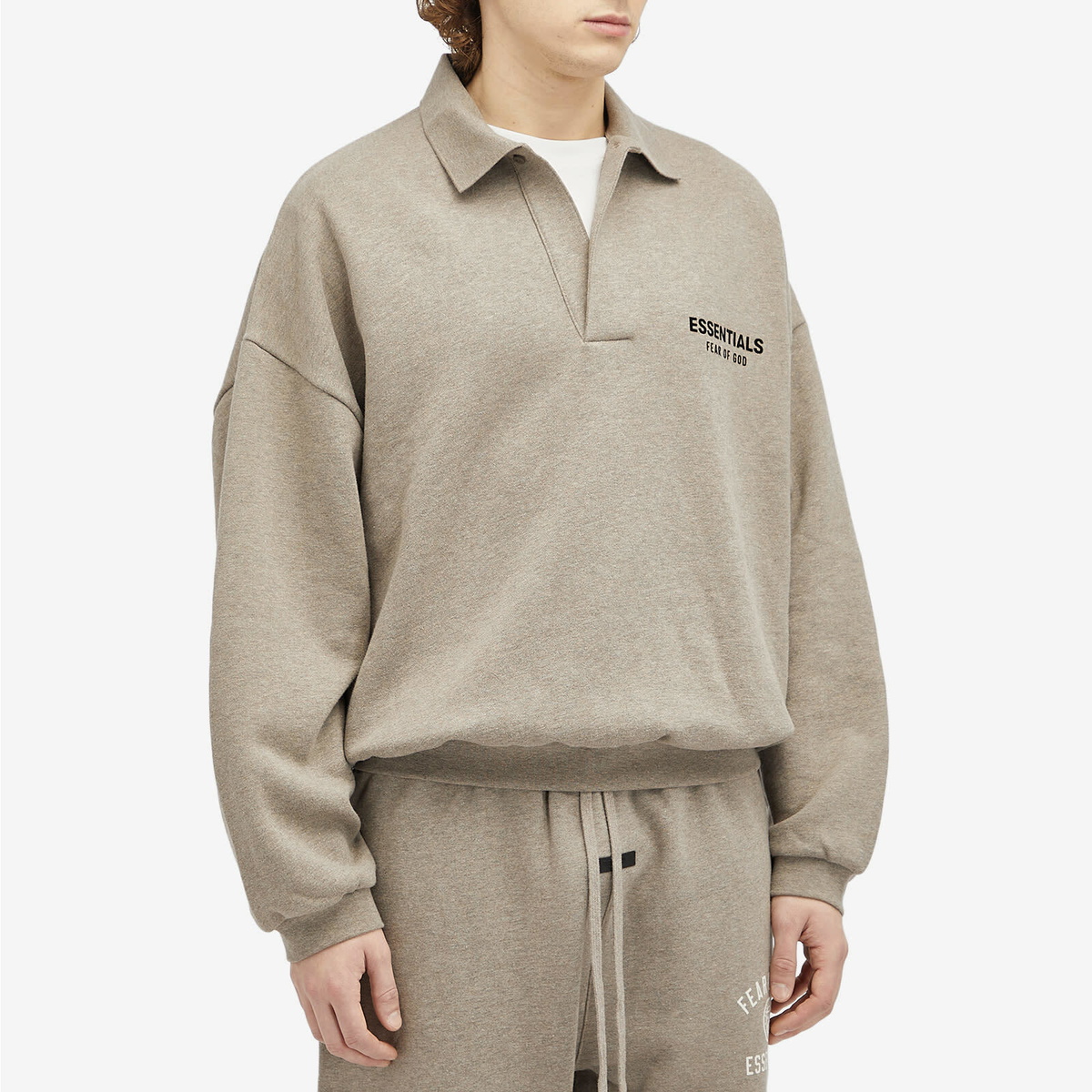 Fear of God ESSENTIALS Men's Core Logo Fleece Polo