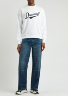 DSQUARED2 Cool Fit Logo Cotton Sweatshirt White