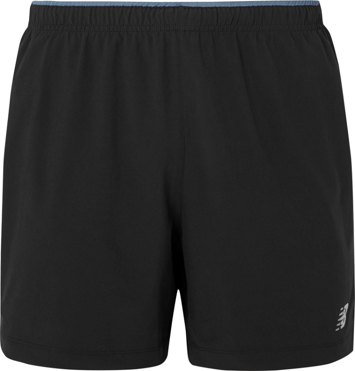 Photo: New Balance - Impact Stretch-Shell Shorts - Black