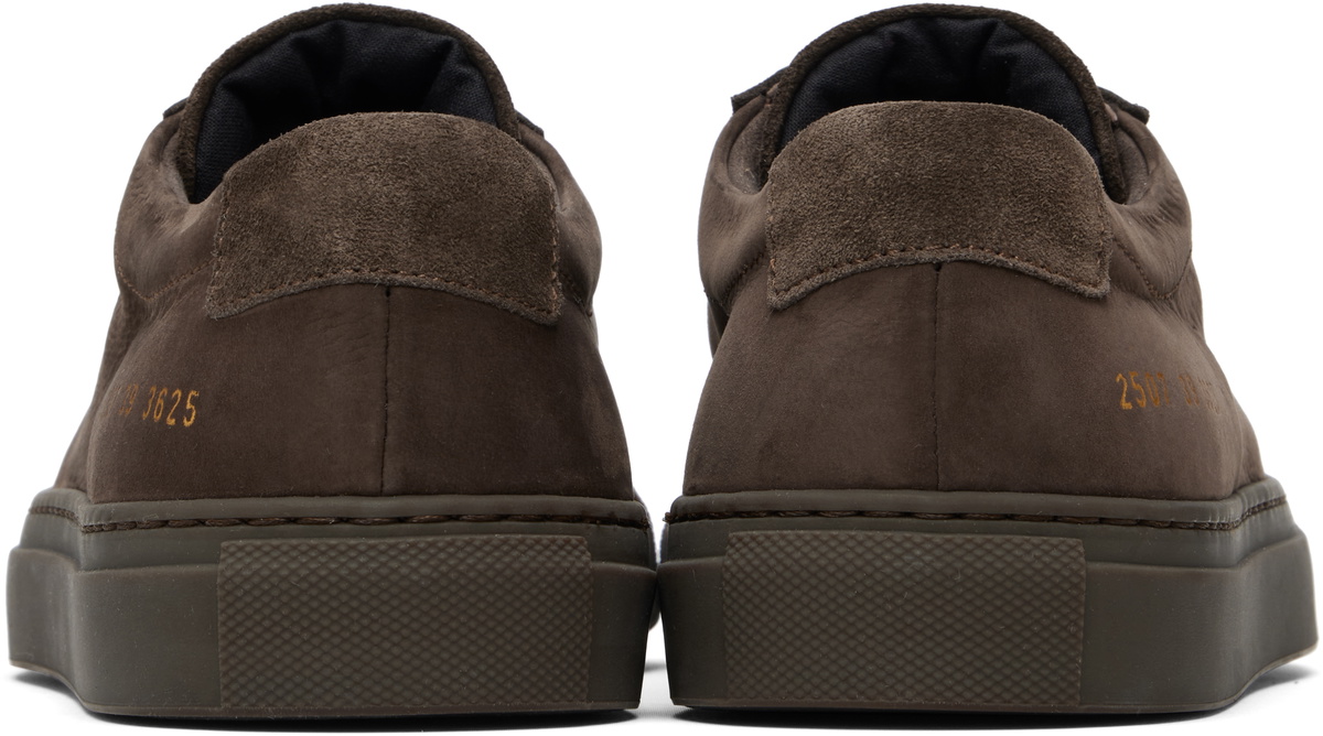 Common Projects Brown Nubuck Achilles Sneakers