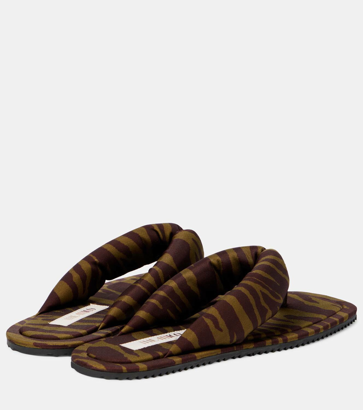 The Attico Indie zebra-print thong sandals