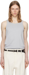 LEMAIRE Blue Cotton Tank Top