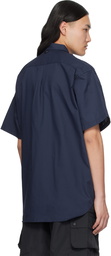DAIWA PIER39 Navy Tech Button Down S/S Shirt