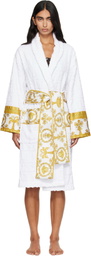 Versace White 'I Heart Baroque' Bathrobe