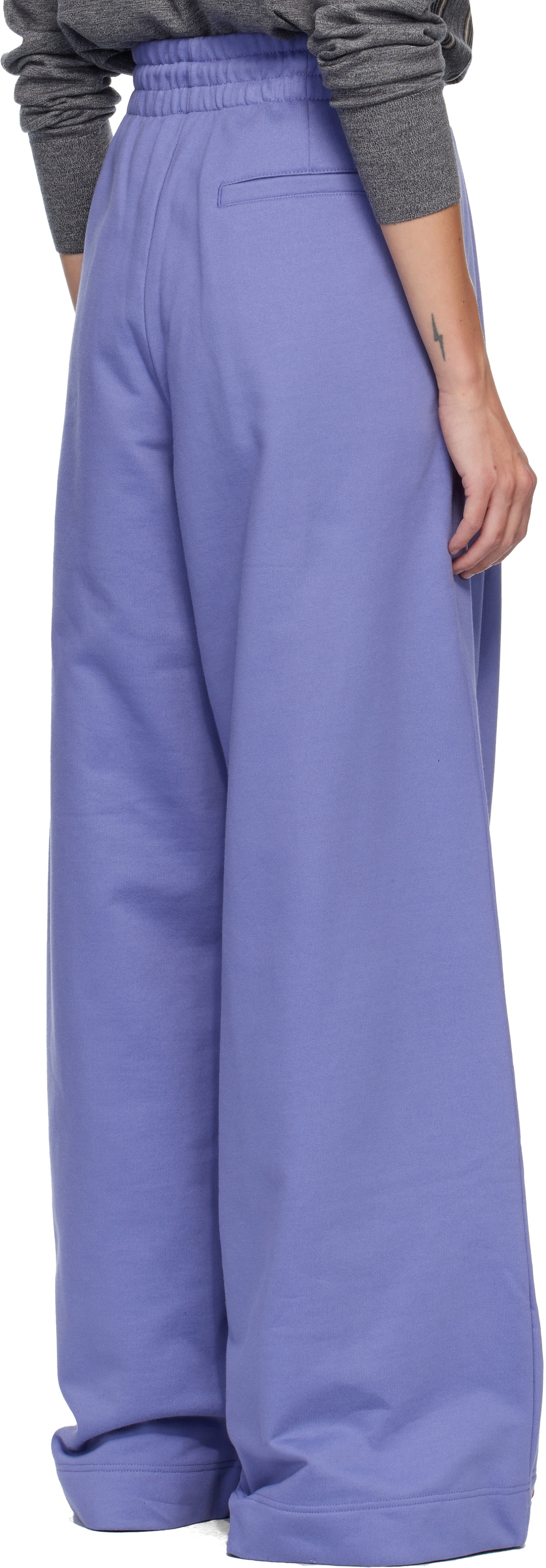 Dries Van Noten Purple Loose Sweatpants
