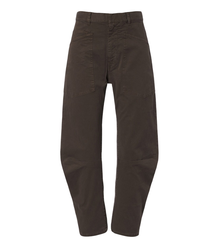 Photo: Nili Lotan Shon cotton twill barrel-leg pants