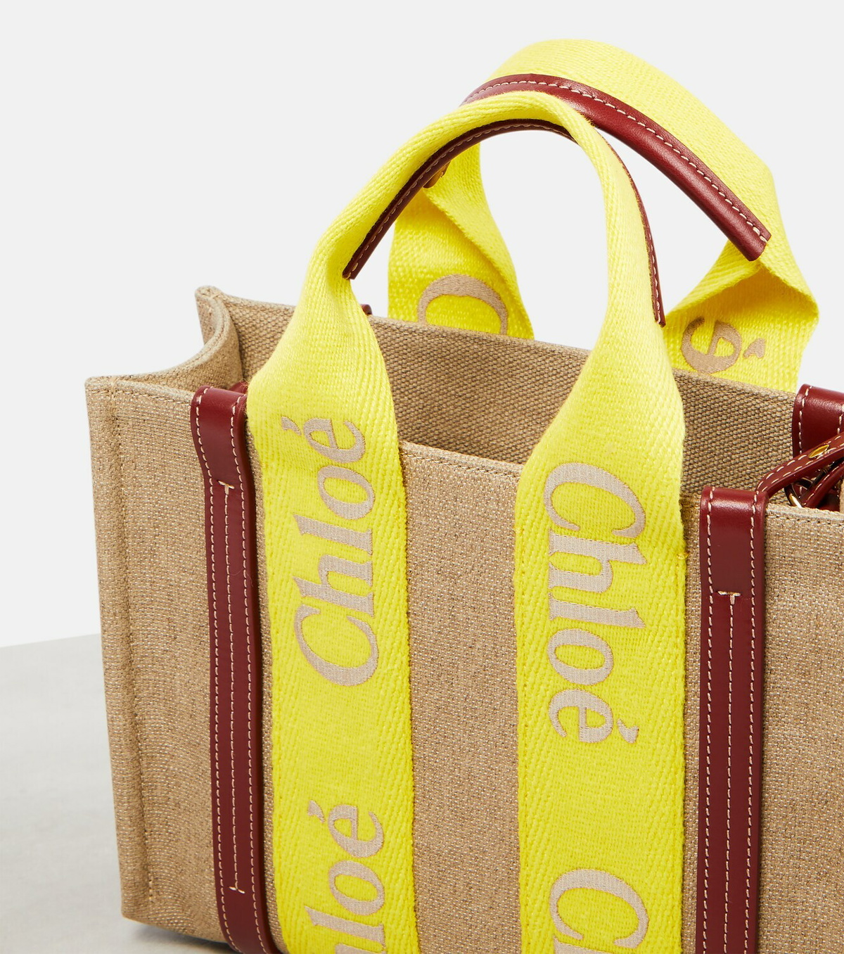 Chloe Woody Small canvas tote bag Chloe