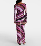 Pucci Iride sheer tulle maxi dress