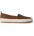 Mulo - Suede Espadrilles - Brown