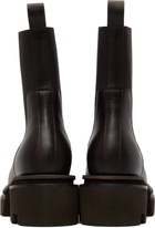 Rick Owens Brown Temple Beatle Bogun Chelsea Boots