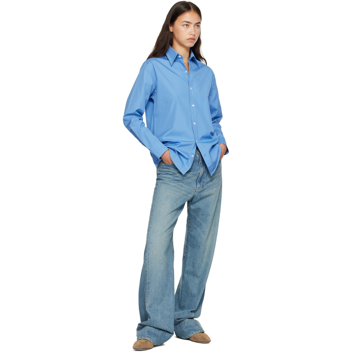 A.P.C. Blue Kayla Shirt