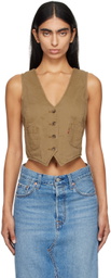 Levi's Brown Tailored Vest