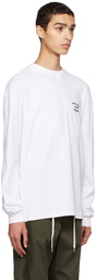 Drôle De Monsieur White 'Le T-shirt Manche Longue' Long Sleeve T-Shirt